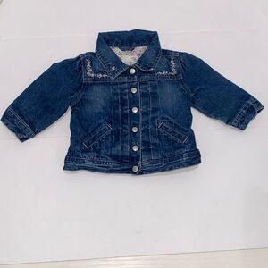 Jamie And Jack Natural Wash Denim Jean Jacket Size 6 to 12 months